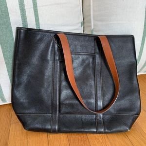 Coach black leather purse